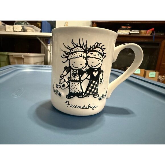 NEW Enesco Stoneware Gift Friendship Tea Coffee Mug Children of the Inner Light - Picture 2 of 5